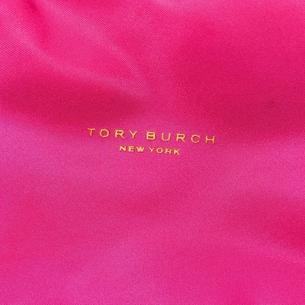 Tory Burch hot pink Barbie pink nylon backpack purse